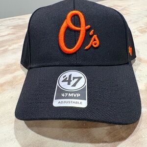 '47 Baltimore Orioles Black and Orange Adjustable Hat